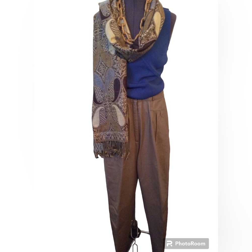 Lined Vintage Leather Pants